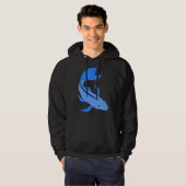 Blauwe vis 541 hoodie (Voorkant volledig)