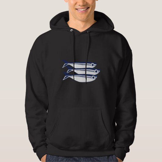 Blauwe vis 546 hoodie (Voorkant)