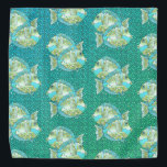 Blauwe vis bandana<br><div class="desc">Blue Fish Bandana op ArtMuvz Illustratie. Matching Blue Fish-kleding,  T-shirts vissen,  viscadeaus.</div>