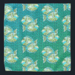 Blauwe vis bandana<br><div class="desc">Blue Fish Bandana op ArtMuvz Illustratie. Matching Blue Fish-kleding,  T-shirts vissen,  viscadeaus.</div>