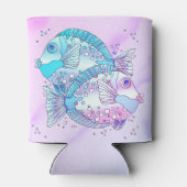 Blauwe vis blikjeskoeler (Achterkant)