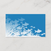 Blauwe vis en koraal trouwplaats kaarten plaatskaartje (Achterkant)