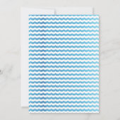 Blauwe Vis Gevist O-vis-ally Een 1e Verjaardag Kaart (Achterkant)