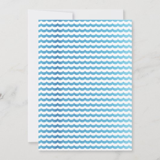 Blauwe Vis Gevist O-vis-ally Een 1e Verjaardag Kaart (Achterkant)