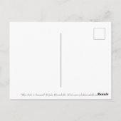 Blauwe vis in zeewier, onderwaterkunstpapier, coll briefkaart (Achterkant)