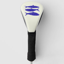 Blauwe vis Italië geïnspireerd Golfheadcover
