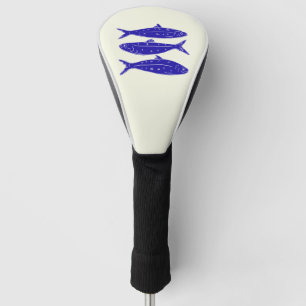 Blauwe vis Italië geïnspireerd Golfheadcover