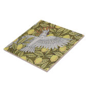 Blauwe vis, kaketoes en citroenen tegeltje (Zijkant)