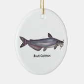 Blauwe vis keramisch ornament (Rechts)