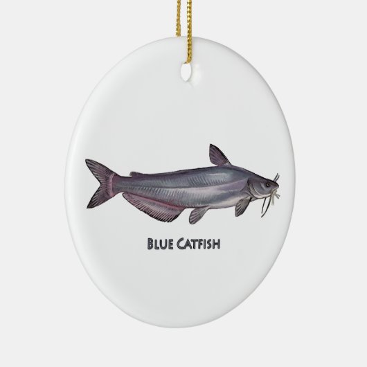 Blauwe vis keramisch ornament (Rechts)