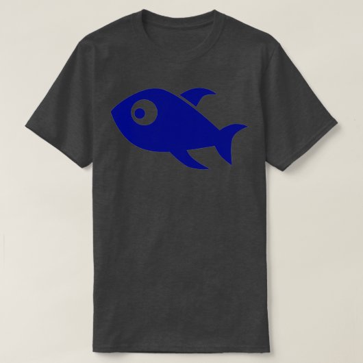 Blauwe vis Klassieke TShirt (Design voorkant)
