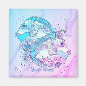 Blauwe vis magneet (Voorkant)