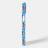 Blauwe vis monogram Case-Mate iPhone case (Achterkant / Rechts)