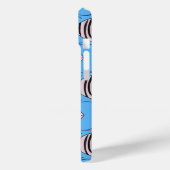 Blauwe vis monogram Case-Mate iPhone case (Achterkant / Links)
