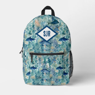 Blauwe Vis Monogram Rugzak