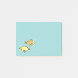 Blauwe vis motief post-it notities post-it® notes