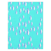 Blauwe vis op turquoise tafelkleed (Voorkant)