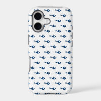 Blauwe Vis Patroon iPhone 5 Hoesje