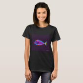 Blauwe Vis Pop Art 002 T-shirt (Voorkant volledig)