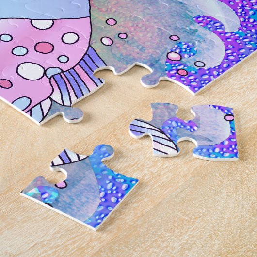 Blauwe vis puzzel (Zijkant)