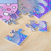 Blauwe vis puzzel legpuzzel (Zijkant)