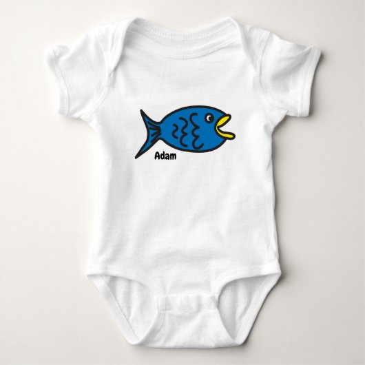 Blauwe vis romper (Voorkant)