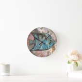 blauwe vis ronde klok (Huis)