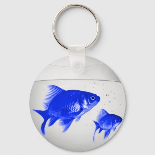 Blauwe vis sleutelhanger (Voorkant)