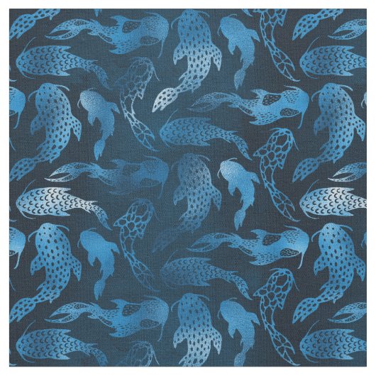 Blauwe vis stof (Close Up)