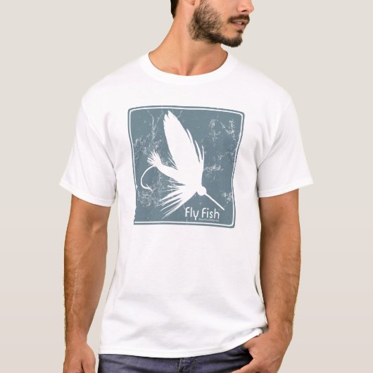 Blauwe vis t-shirt (Voorkant)