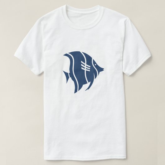 Blauwe vis T-Shirt (Design voorkant)