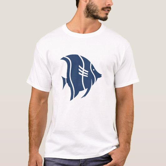 Blauwe vis T-Shirt (Voorkant)