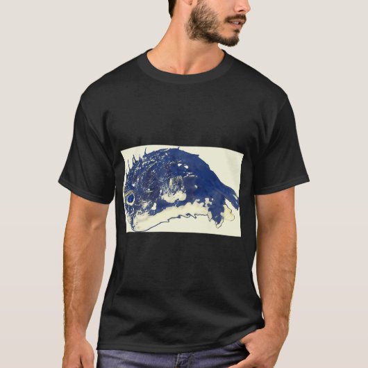 Blauwe Vis T-shirt (Voorkant)