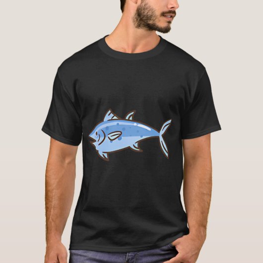 Blauwe Vis T-shirt (Voorkant)