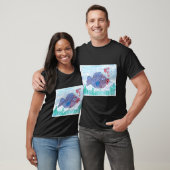 blauwe vis t-shirt (Unisex)