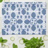 Blauwe vis theedoek (Gevouwen)