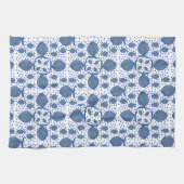 Blauwe vis theedoek (Horizontaal)