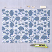 Blauwe vis tissuepapier (Craft)