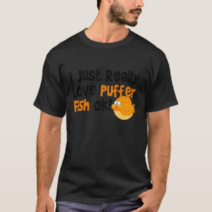 Blauwe vis waar ik echt van hou t-shirt
