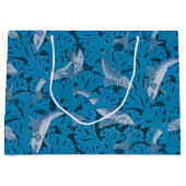  Blauwe Vis & Zeewier: Art Nouveau Nautisch Groot Cadeauzakje (Voorkant)