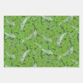  Blauwe Vis & Zeewier: Art Nouveau Nautisch Inpakpapier Vel (Voorkant 3)