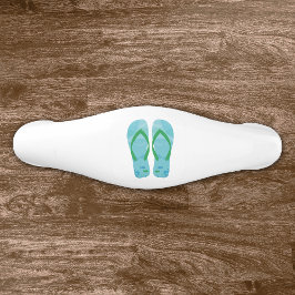 Blauwe vis zomerstrand Teenslippers deurknop Keramische Ladegreep