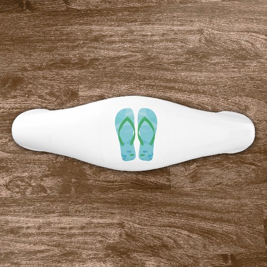 Blauwe vis zomerstrand Teenslippers deurknop Keramische Ladegreep