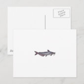 Blauwe vis (zonder titel) briefkaart (Voorkant / Achterkant)