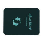 Blauwe visgids magneet (Horizontaal)