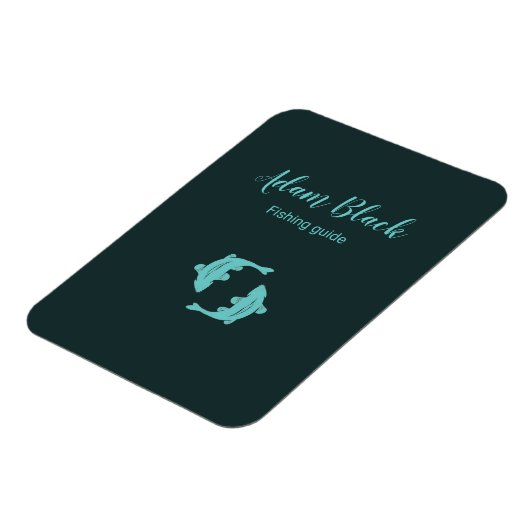 Blauwe visgids magneet (Linkerzijde)