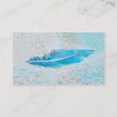 blauwe visitekaartje aangepaste sjabloon (Achterkant)