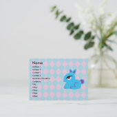 Blauwe Visitekaartjes (Staand voorkant)