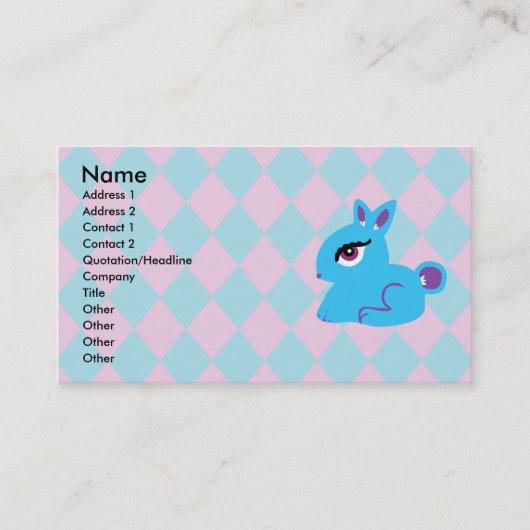 Blauwe Visitekaartjes (Voorkant)