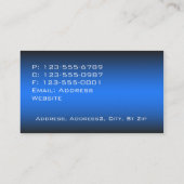 Blauwe Visitekaartjes van Camaro (Achterkant)